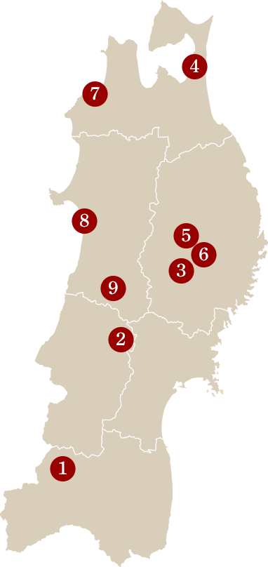 東北エリア：地図