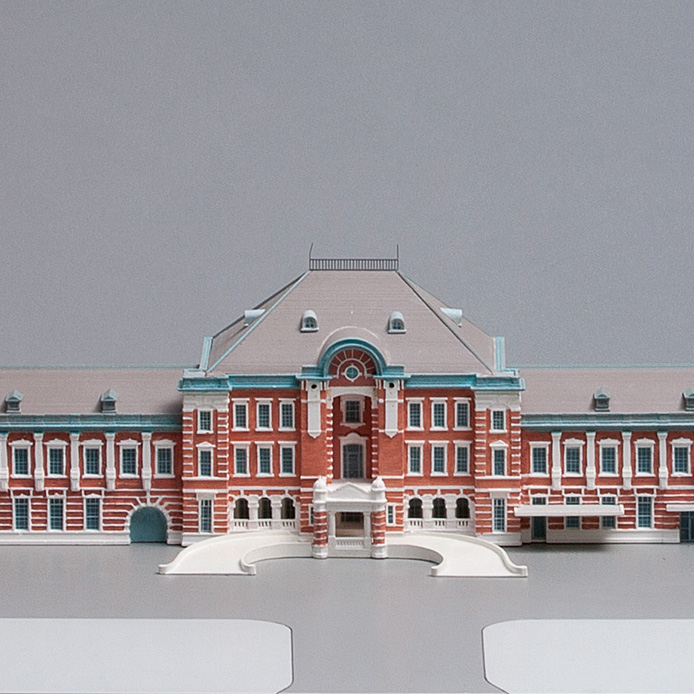 Model of the Tokyo Station building after WWII