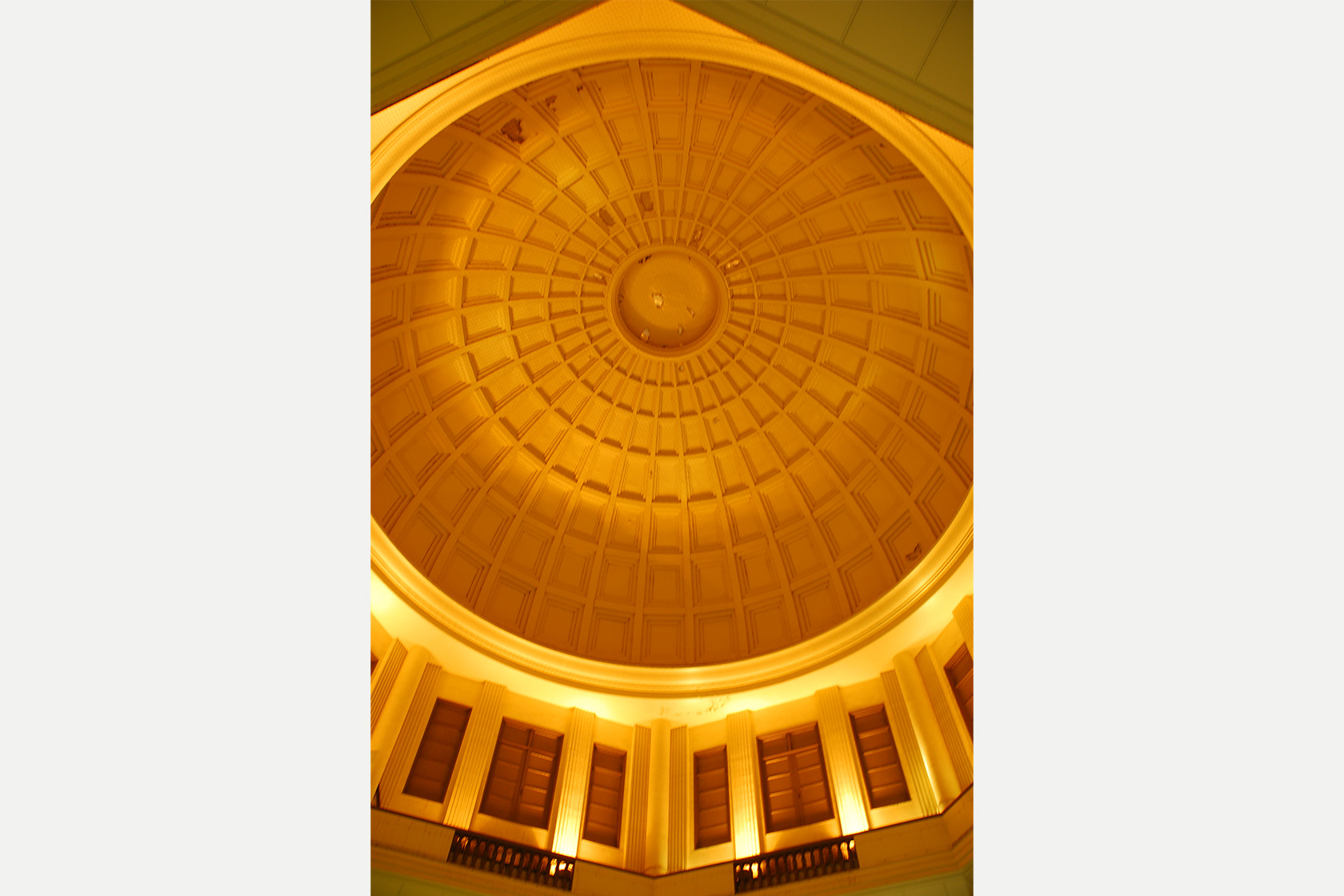 Restored dome ceiling after WWII